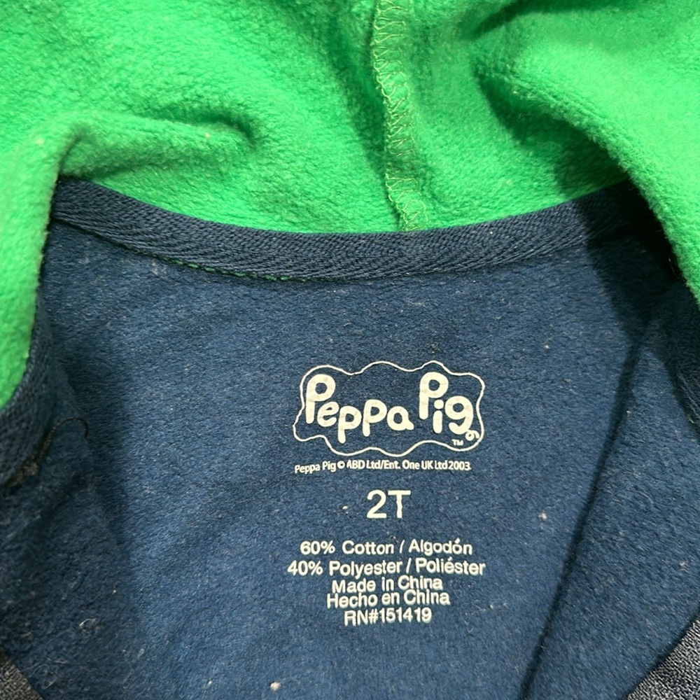 Peppa Pig Dino Hoodie Zip Up - Picture 5 of 6